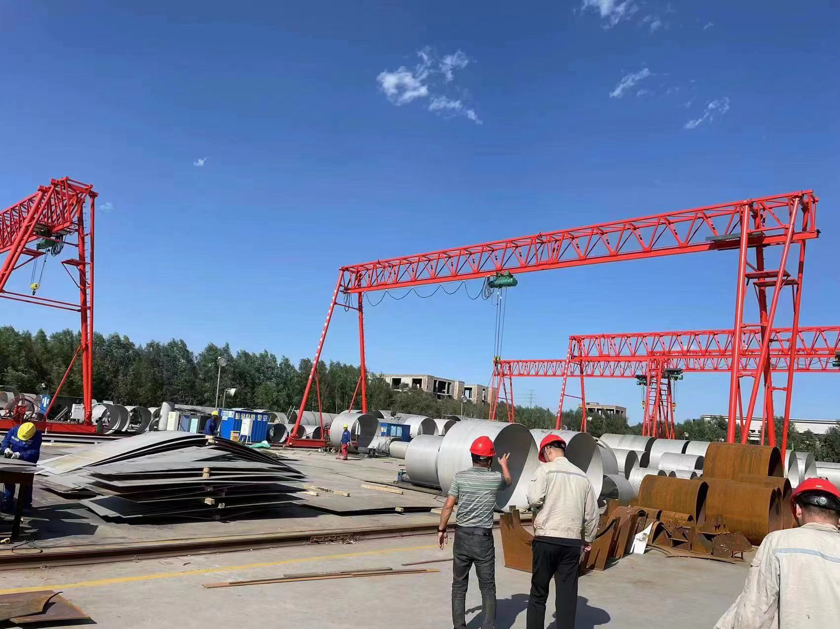 20噸龍門吊安裝時，需要注意哪些尺寸？